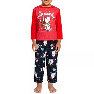 Briefly Stated Little Boys & Girls 2-Piece Peanuts Long-Sleeve Pajama/NWT/4
